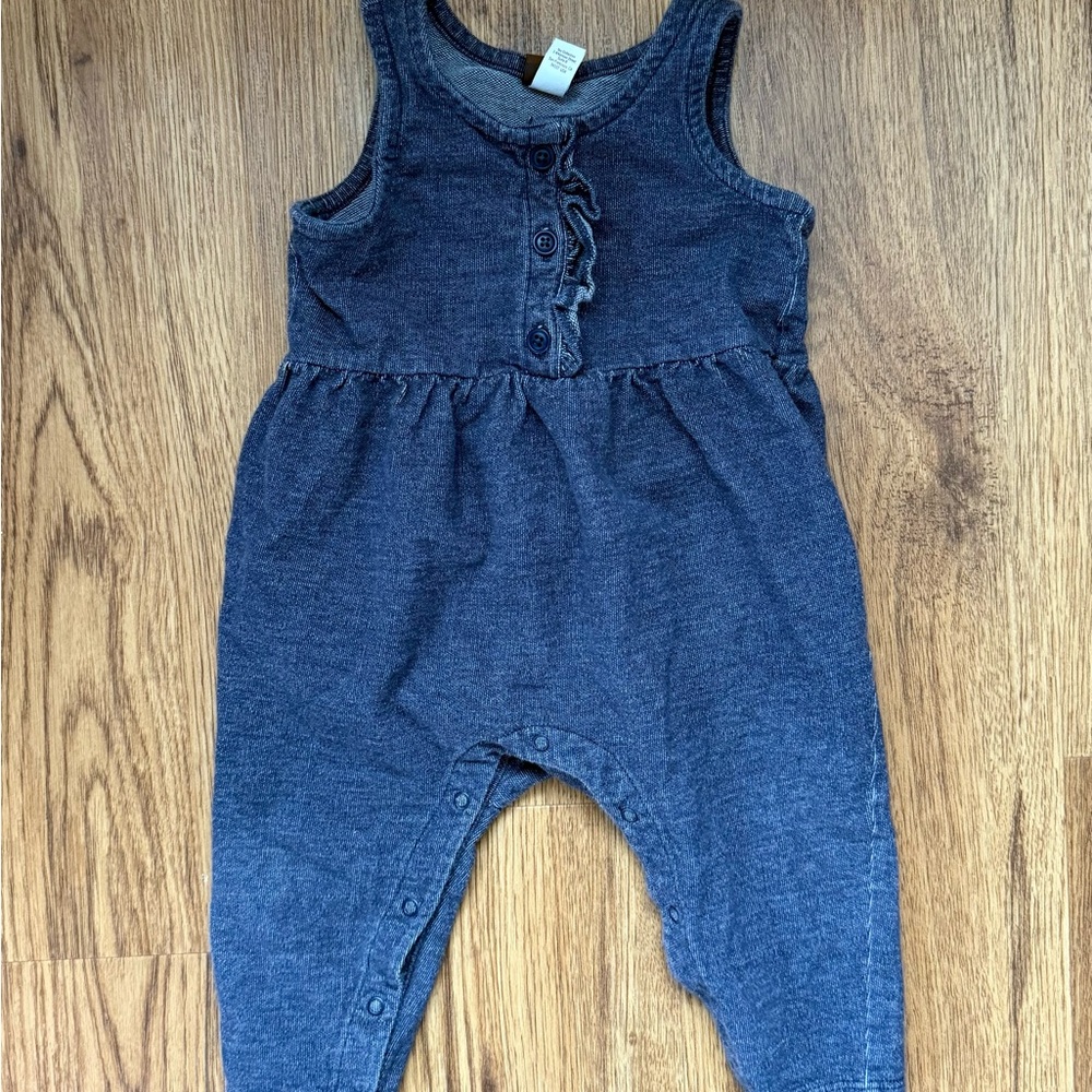 Tea Collection Blue Jumpsuit Romper Overalls
